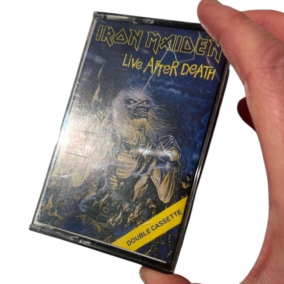 Vintage Iron Maiden 1985 Life After Death Double Cassette Made In Canada - Picture 8 of 8